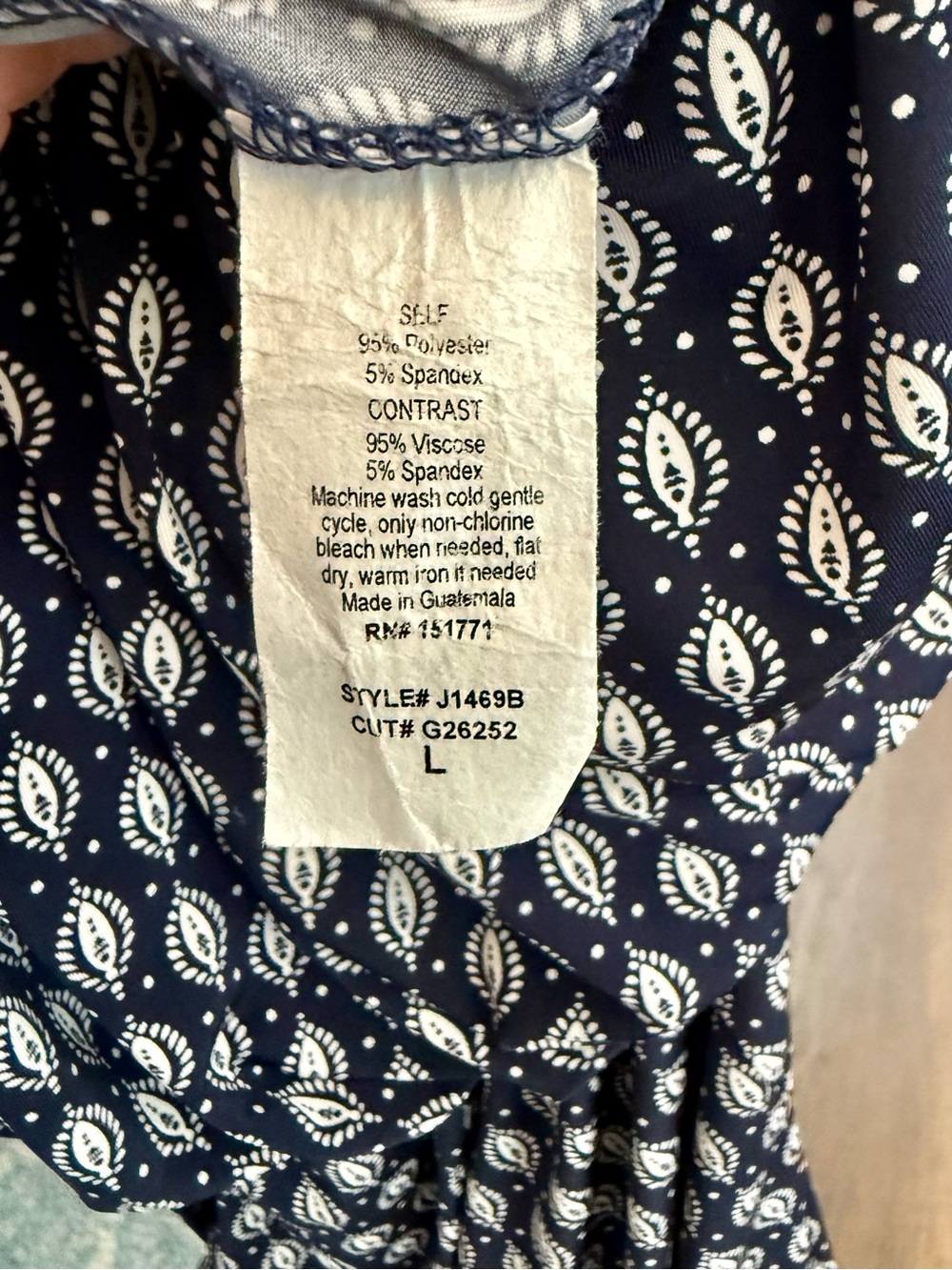 Kaileigh Stitch Fix Adalia Wide Leg Paisley Jumpsuit Pockets Size L - Picture 15 of 16